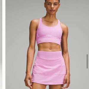 Lululemon ribbed Longline Energy bra -Dahlia Mauve